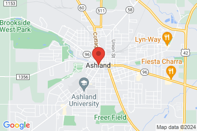 Map of Ashland University