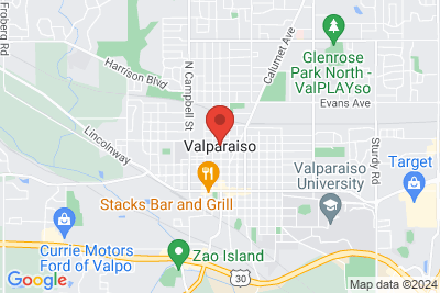 Map of Valparaiso University