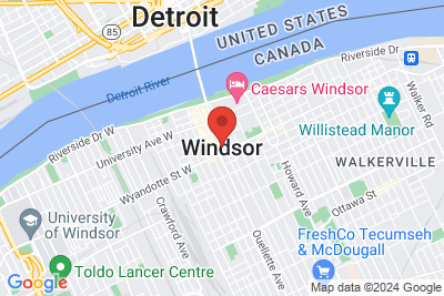 Map of University of Windsor