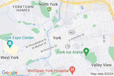 Map of York College of PA